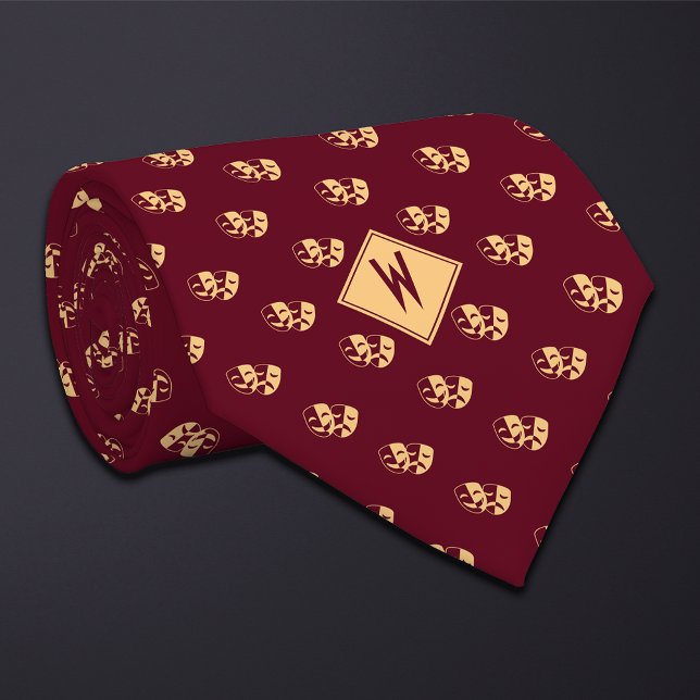 Burgundy Drama Teacher Actor Tie (Creator Uploaded)