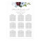 burgundy dusty blue floral wedding seating chart