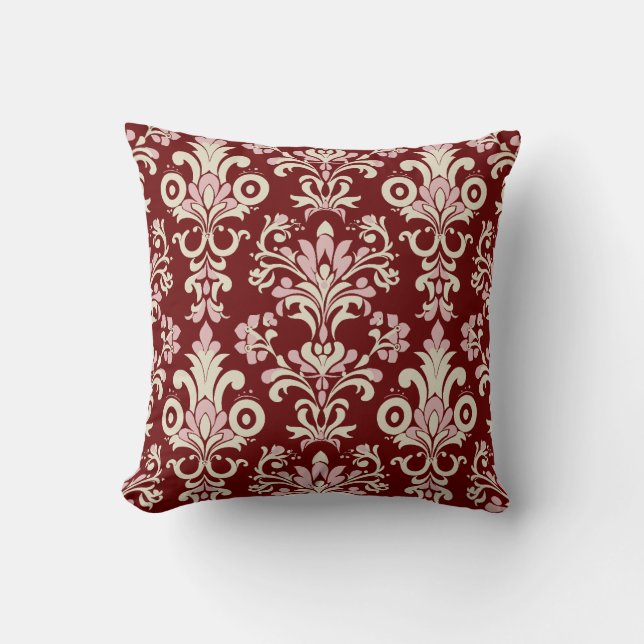 Burgundy Elegance Cushion (Front)