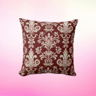 Burgundy Elegance Cushion