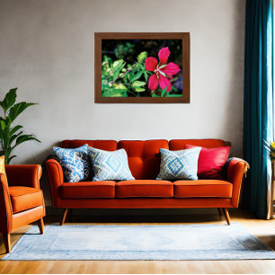 Burgundy Elegance: Nature's Love Song Poster