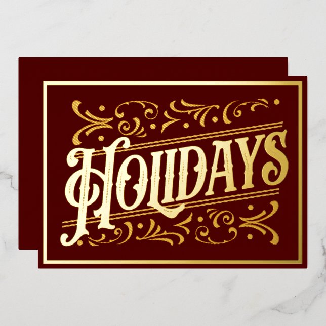 Burgundy Elegant Typography Real (Front/Back)