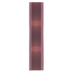 Burgundy Exotic Faux Snake Leather Linear Stripe Short Table Runner