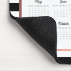 Burgundy Floral Black Stripes 2022 Calendar