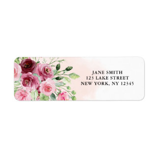 Burgundy Floral Bridal Shower