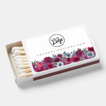 Burgundy Floral Client Gift Branded Customer Favou