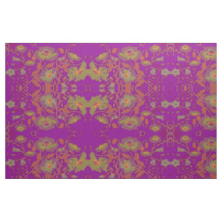 Burgundy Floral Field Fabric