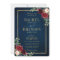 Burgundy Floral Gold Navy Blue Rustic Wedding