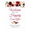 Burgundy Floral Happily Ever After Wedding Sign