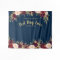 Burgundy Floral Navy Gold Wedding Photo Booth