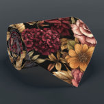 Burgundy  Floral Pattern  Tie<br><div class="desc">Elevate your look with this necktie featuring a beautiful burgundy floral pattern. Ideal for adding a touch of sophistication to any outfit,  it’s perfect for formal events,  weddings,  or business wear. A stylish and versatile accessory for both special occasions and everyday elegance.</div>
