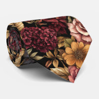 Burgundy  Floral Pattern 