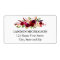 Burgundy Floral Watercolor Address Labels
