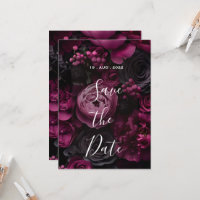 burgundy floral wedding design featuring rich wine