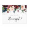 burgundy floral will you be my Flowergirl card