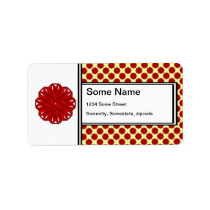 Burgundy Flower Ribbon by Kenneth Yoncich Label