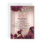 Burgundy Flowers Glitter Rose Gold 65th Birthday  