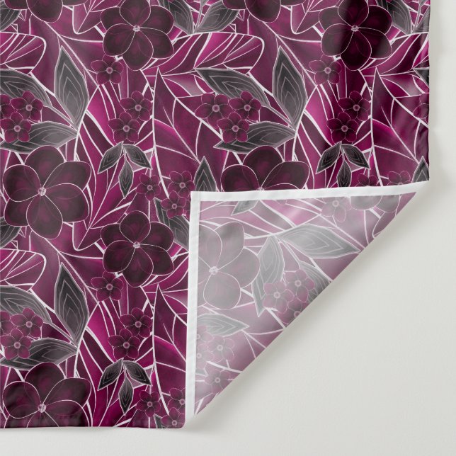Burgundy flowers. tapestry (Detail)