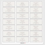 Burgundy Font | Beige Wedding Guest Address Labels<br><div class="desc">These burgundy font | beige wedding guest address labels are perfect for your modern minimalist burgundy and beige wedding. Keep it as is,  or choose to personalise it with your own artwork!</div>