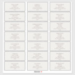 Burgundy Font | Beige Wedding Guest Address Labels<br><div class="desc">These burgundy font | beige wedding guest address labels are perfect for your modern minimalist burgundy and beige wedding. Keep it as is,  or choose to personalise it with your own artwork!</div>