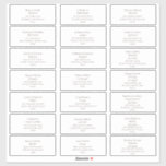 Burgundy Font Wedding Guest Address Labels<br><div class="desc">These burgundy font wedding guest address labels are perfect for your modern minimalist burgundy and white wedding. Keep it as is,  or choose to personalise it with your own artwork!</div>
