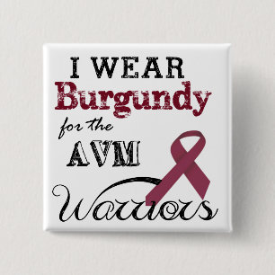Burgundy for AVM Warriors 15 Cm Square Badge