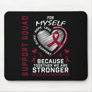 Burgundy For Myself Sickle Cell Awareness Items Pr Mouse Pad