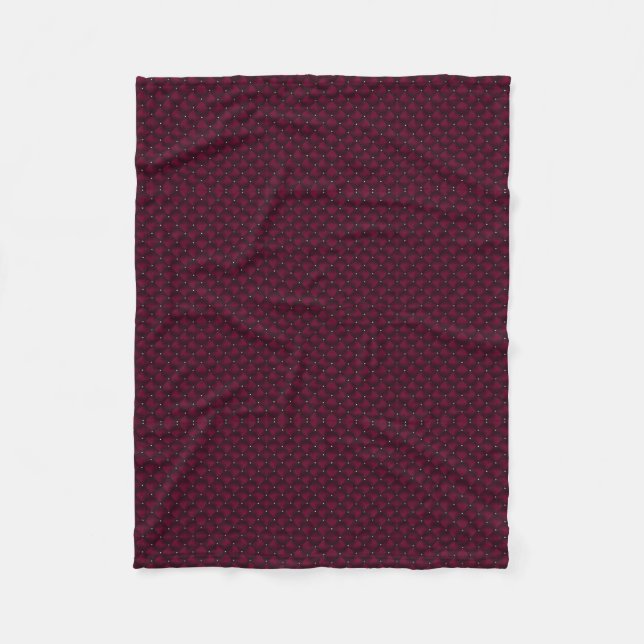 Burgundy Geometric Pattern Blanket (Front)