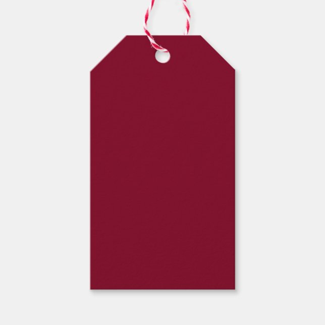 Burgundy Gift Tags (Front)