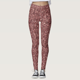 Burgundy Glitter Leggings