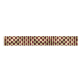 Burgundy gold metallic peel pattern grosgrain ribbon