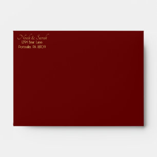 Burgundy & Gold Version 2 Envelope