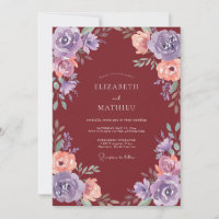 Burgundy Gracious Autumnal Wedding