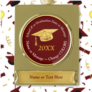Burgundy, Graduation Ornaments Personalised
