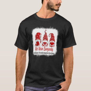 Burgundy Hereditary Hemochromatosis Awareness  Cut T-Shirt