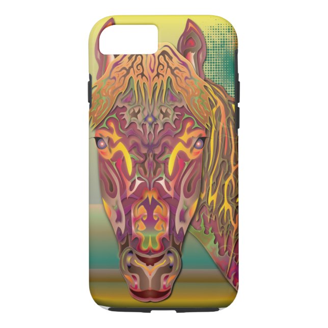 Burgundy Horse Case-Mate iPhone Case (Back)