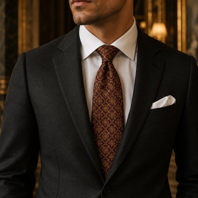 Burgundy Imperial Lattice Luxury Tie (Creator Uploaded)