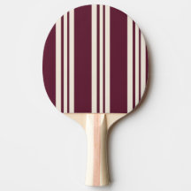 Burgundy Ivory Striped Modern Elegant