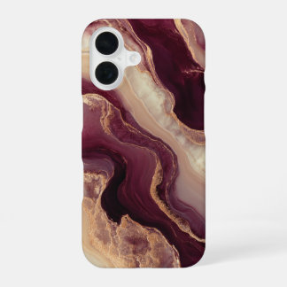 Burgundy Luxury Girly – Elegant Chic iPhone 16 Case