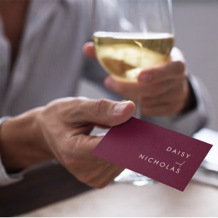 Burgundy Maroon Accountant Lawyer All Professional Business Card