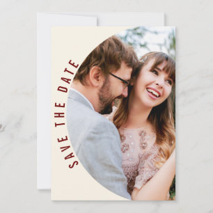 Burgundy maroon Watercolor floral Wedding Save The Date