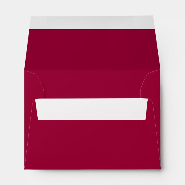 Burgundy Marsala Dark Red A6 4x6 Inside Colour Envelopes (Back (Bottom))