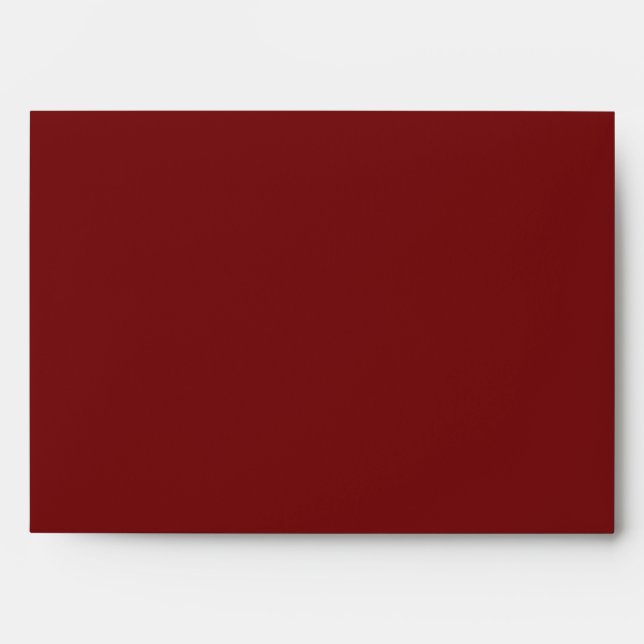 Burgundy Marsala Envelope with Return Address (Front)