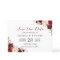Burgundy Marsala Floral Chic Wedding Save the Date