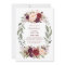 Burgundy - Marsala Floral Wreath Bridal Shower