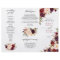 Burgundy Marsala Tri-Fold Wedding Program