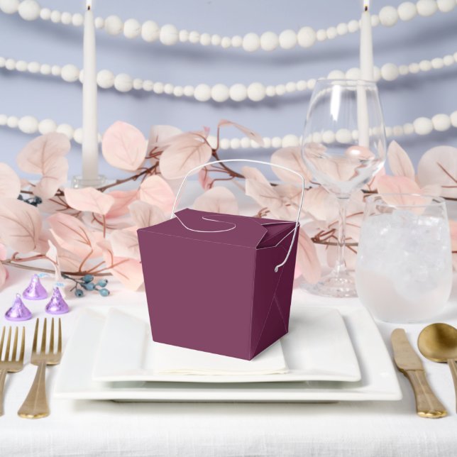 Burgundy Medium Take Out Boxes for Events and Gift (Wedding)