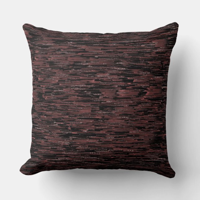 Burgundy mosaic style with rough background cushion (Front)