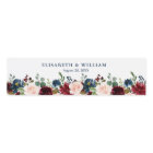Burgundy Navy Blue Blush Floral Watercolor Wedding