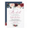 Burgundy Navy Blue Floral Script Bridal Shower
